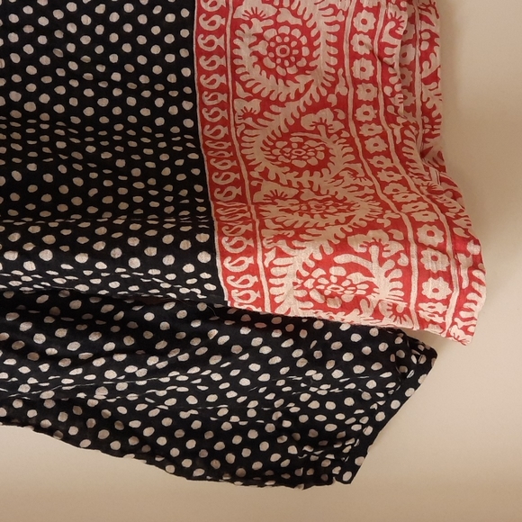 Boden Boho Tassle Tie Cotton Blouse - Picture 6 of 11